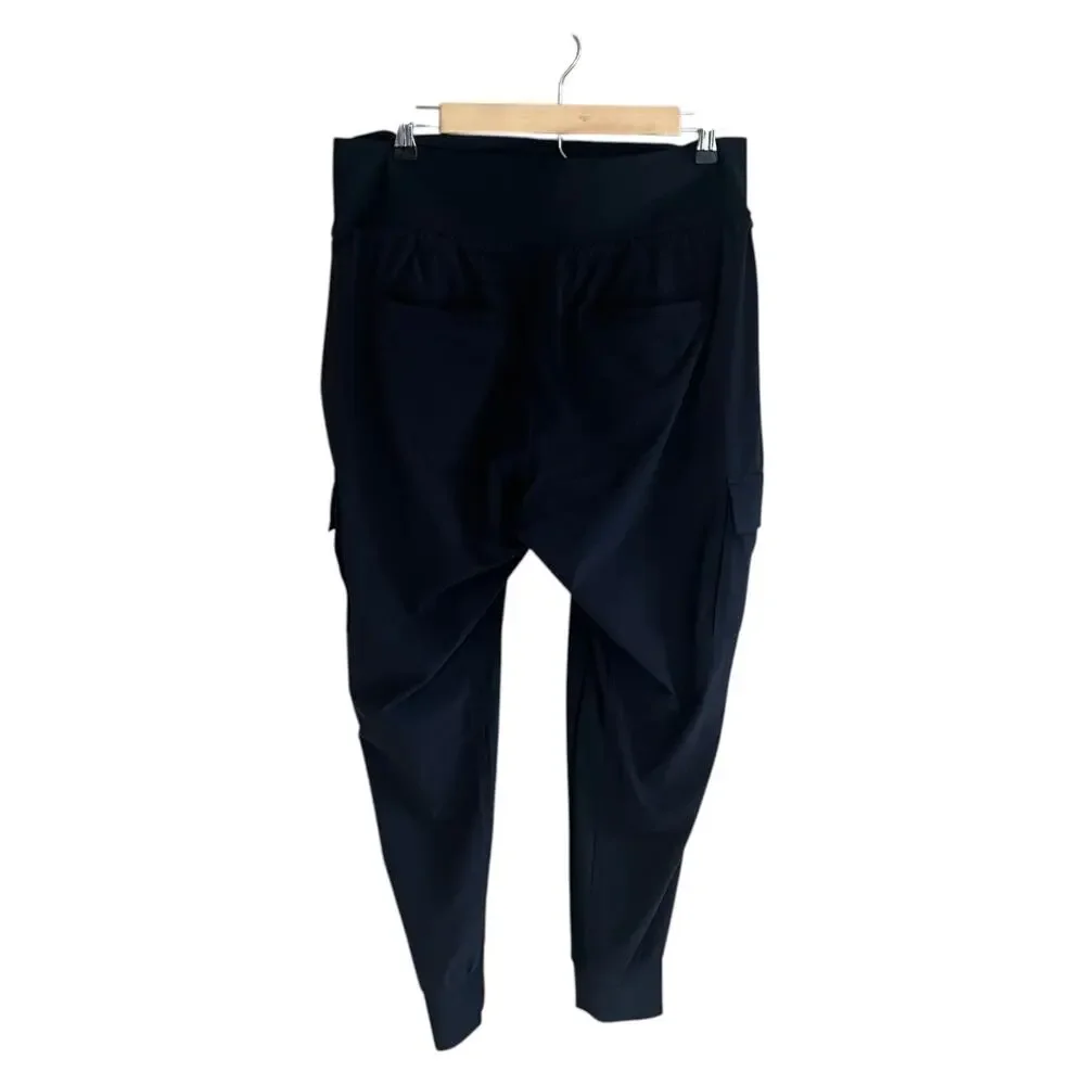 Athleta Sutton Cargo Jogger Pants Black Size 10 - Picture 3 of 8